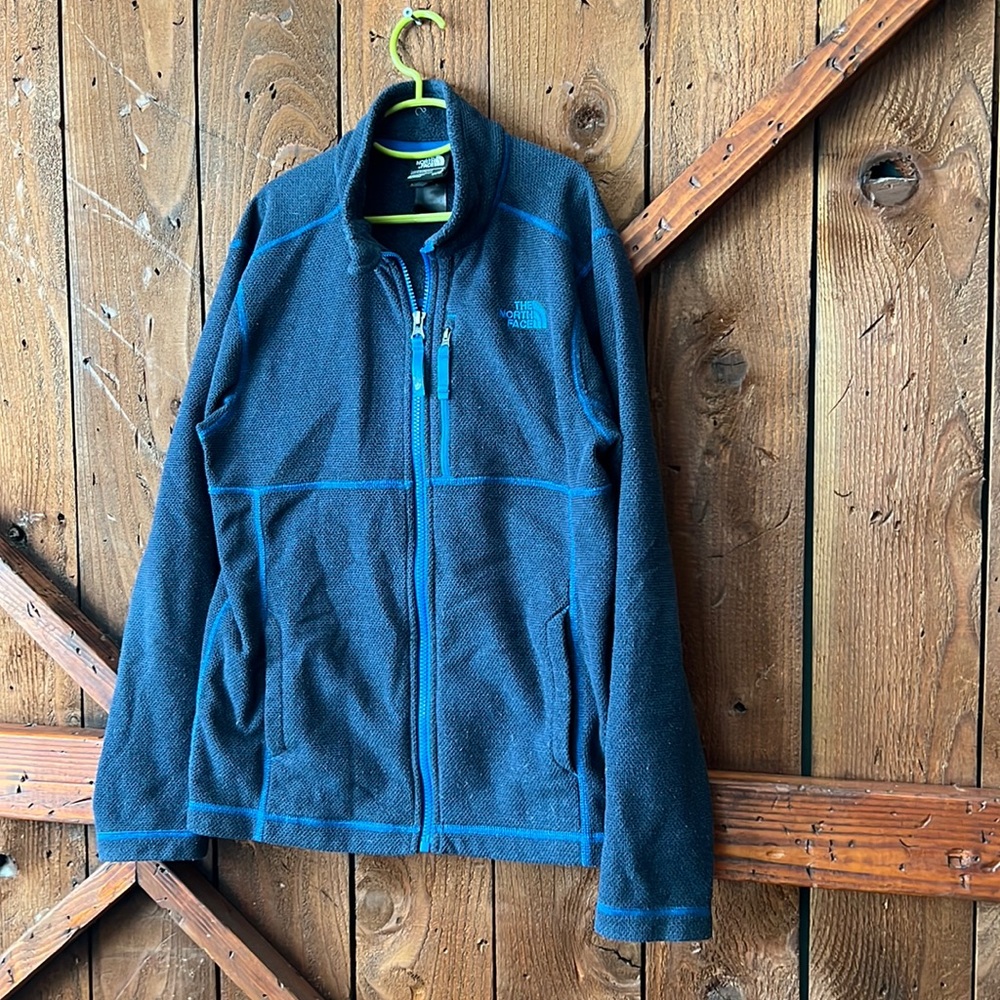 Boys lg Navy Northface Fleece Jacket